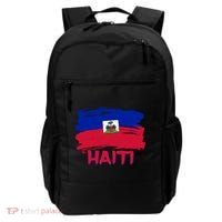 Haiti Distressed Painted Flag Backpack thumb 0