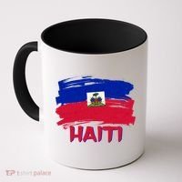 Haiti Distressed Painted Flag Coffee Mug thumb 0