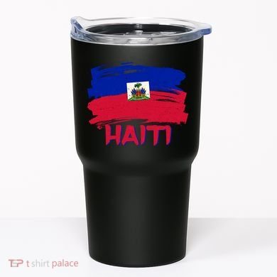 Haiti Distressed Painted Flag Tumbler