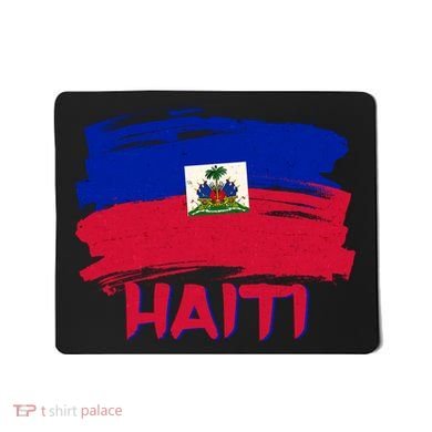 Haiti Distressed Painted Flag Mousepad