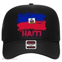 Haiti Distressed Painted Flag Hat thumb 0