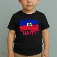 Haiti Distressed Painted Flag Toddler T-Shirt thumb 2