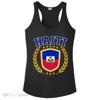 Haiti Flag Crest Shield Logo Ladies PosiCharge Competitor Racerback Tank thumb 0