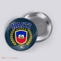 Haiti Flag Crest Shield Logo Button thumb 0