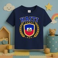 Haiti Flag Crest Shield Logo Toddler T-Shirt thumb 3