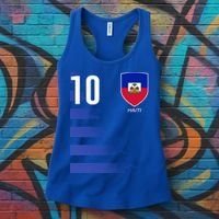 Haiti Football Soccer Futbol Jersey Women's Tank Top thumb 3