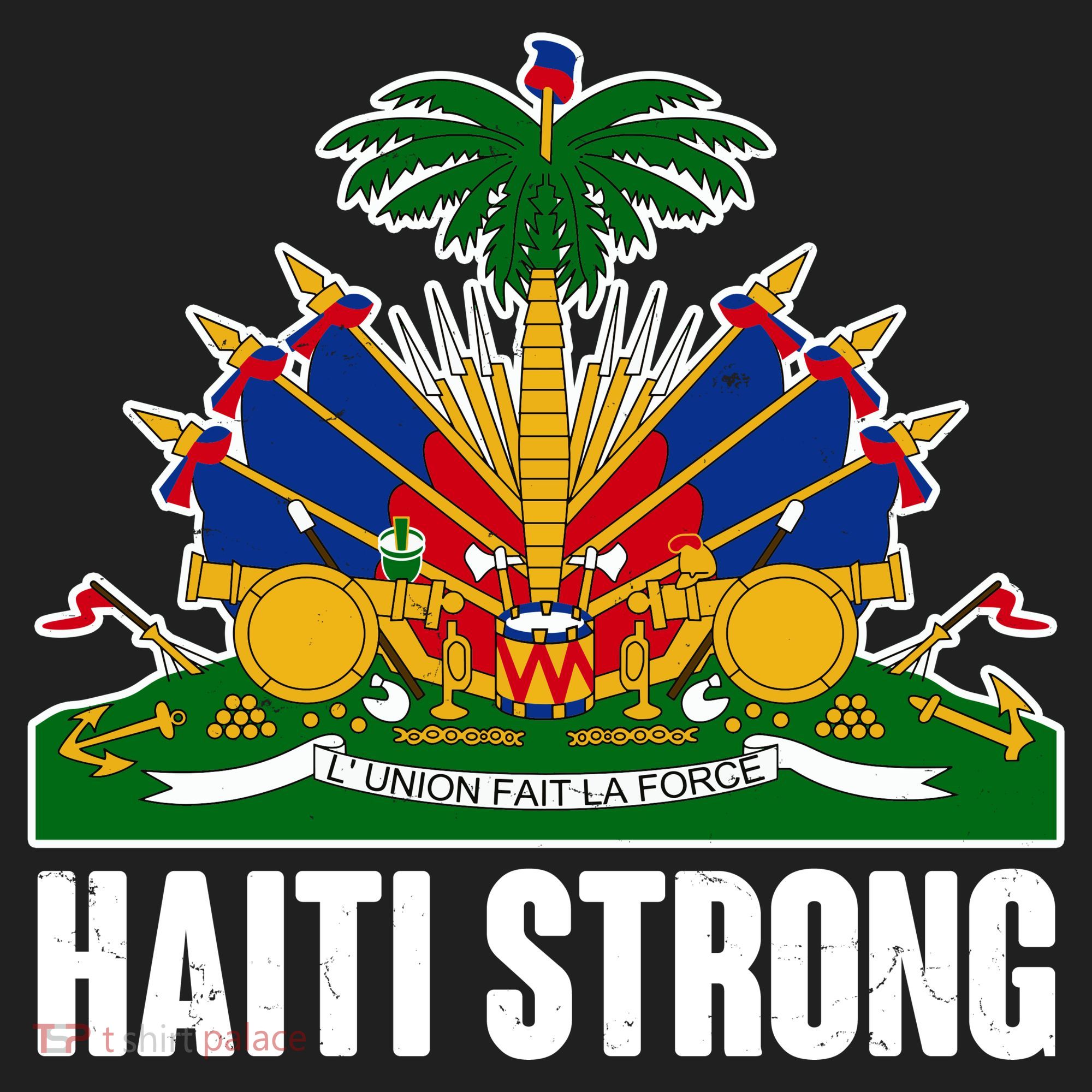 Haiti Strong Flag Symbol Logo Women's Sweatshirt