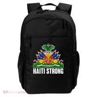 Haiti Strong Flag Symbol Logo Backpack thumb 0