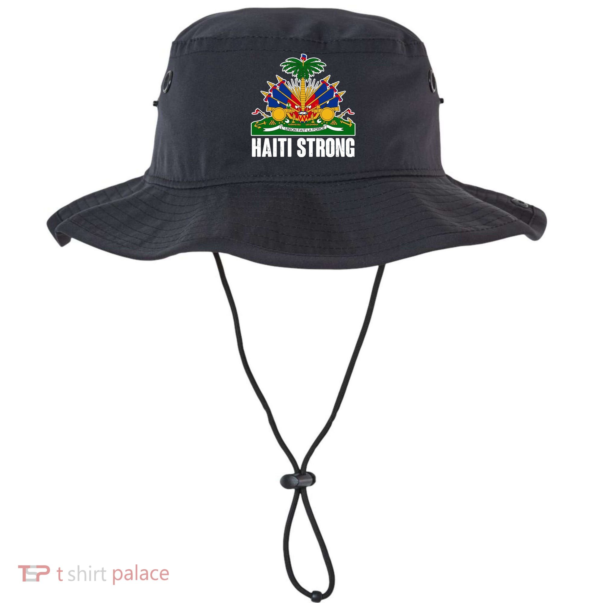 Haiti Strong Flag Symbol Logo Bucket Hat