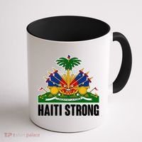 Haiti Strong Flag Symbol Logo Coffee Mug thumb 1