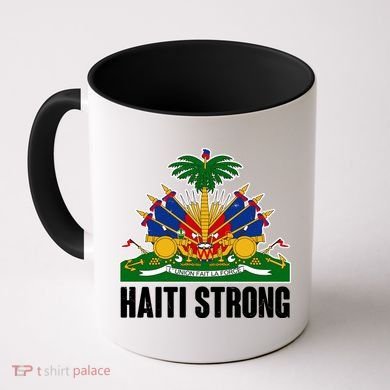 Haiti Strong Flag Symbol Logo Coffee Mug