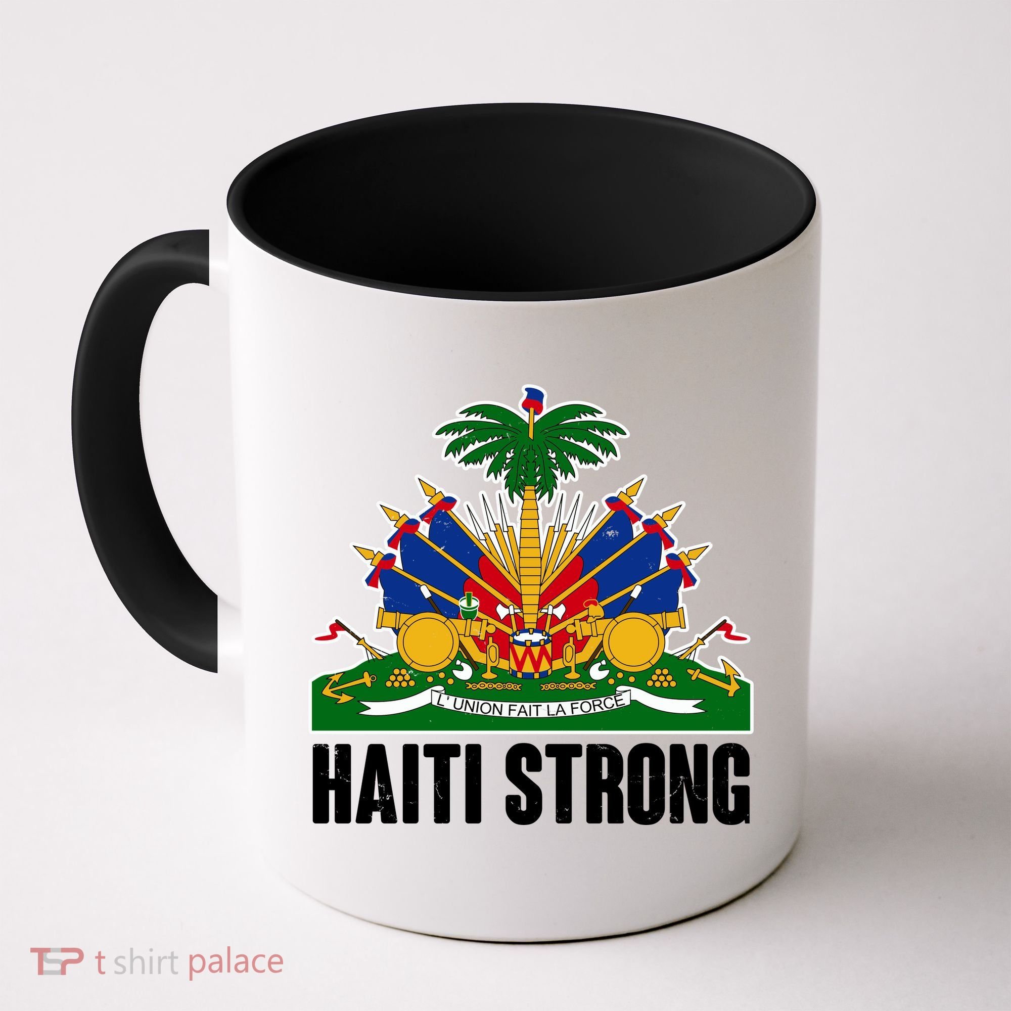 Haiti Strong Flag Symbol Logo Coffee Mug