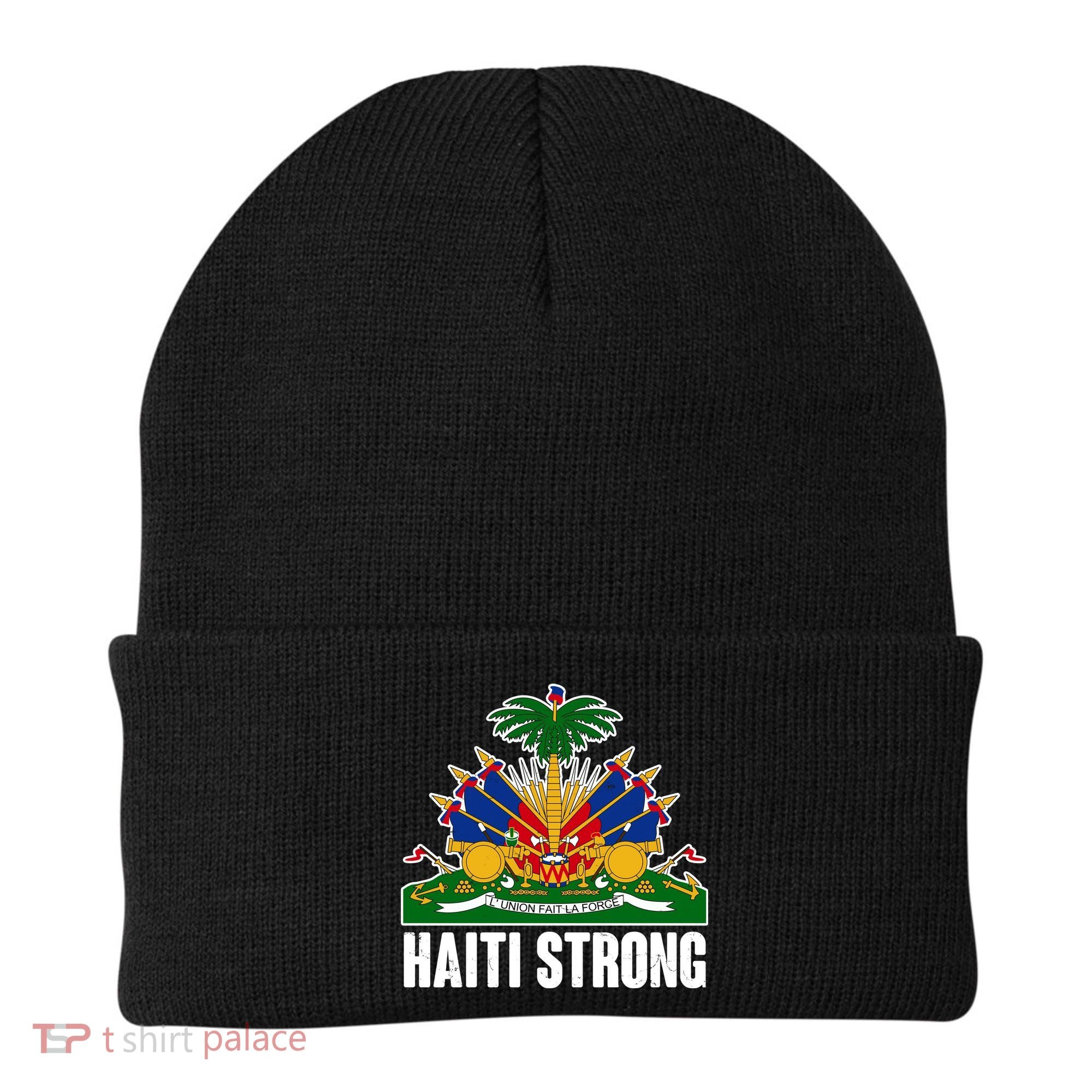 Haiti Strong Flag Symbol Logo Beanie
