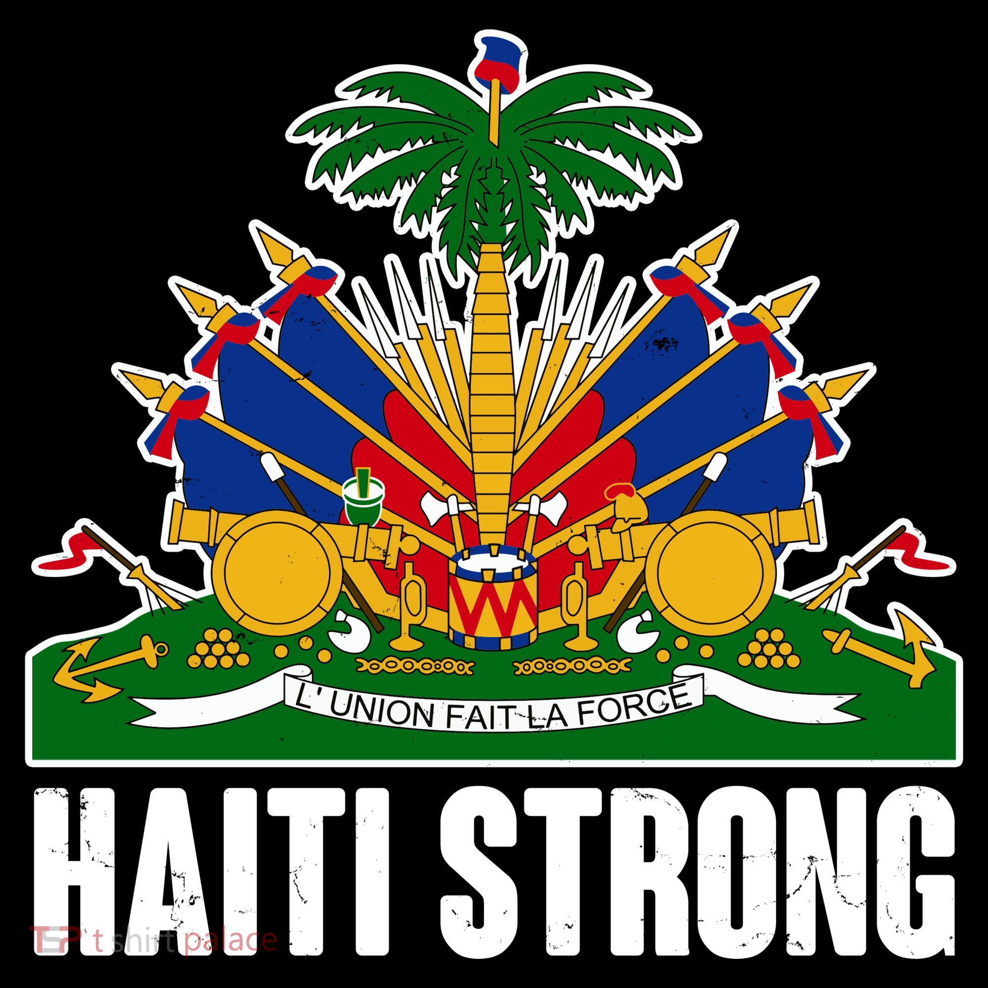 Haiti Strong Flag Symbol Logo Women's Hoodie