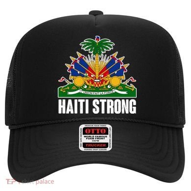 Haiti Strong Flag Symbol Logo Hat
