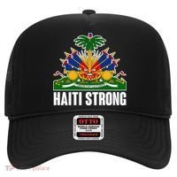 Haiti Strong Flag Symbol Logo Hat thumb 0