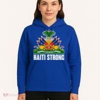 Haiti Strong Flag Symbol Logo Hoodie thumb 5