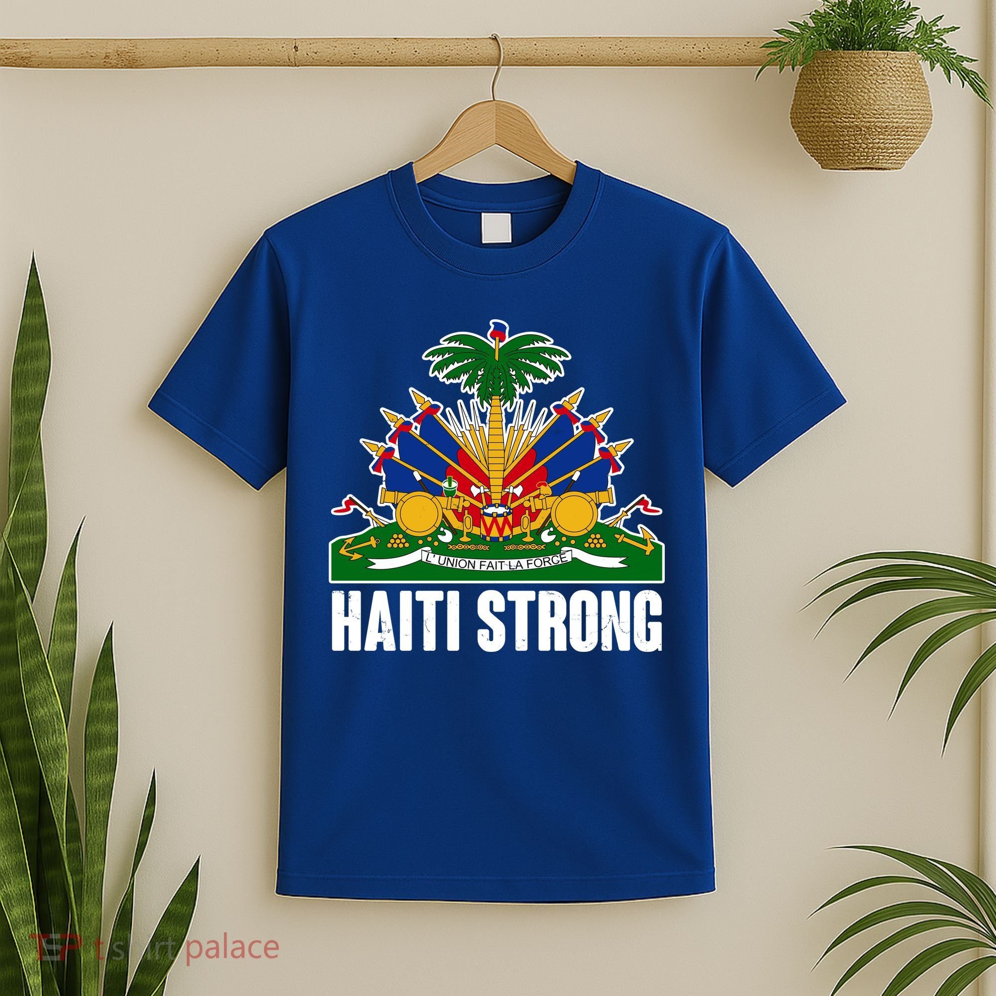Haiti Strong Flag Symbol Logo T-Shirt
