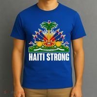 Haiti Strong Flag Symbol Logo T-Shirt thumb 3