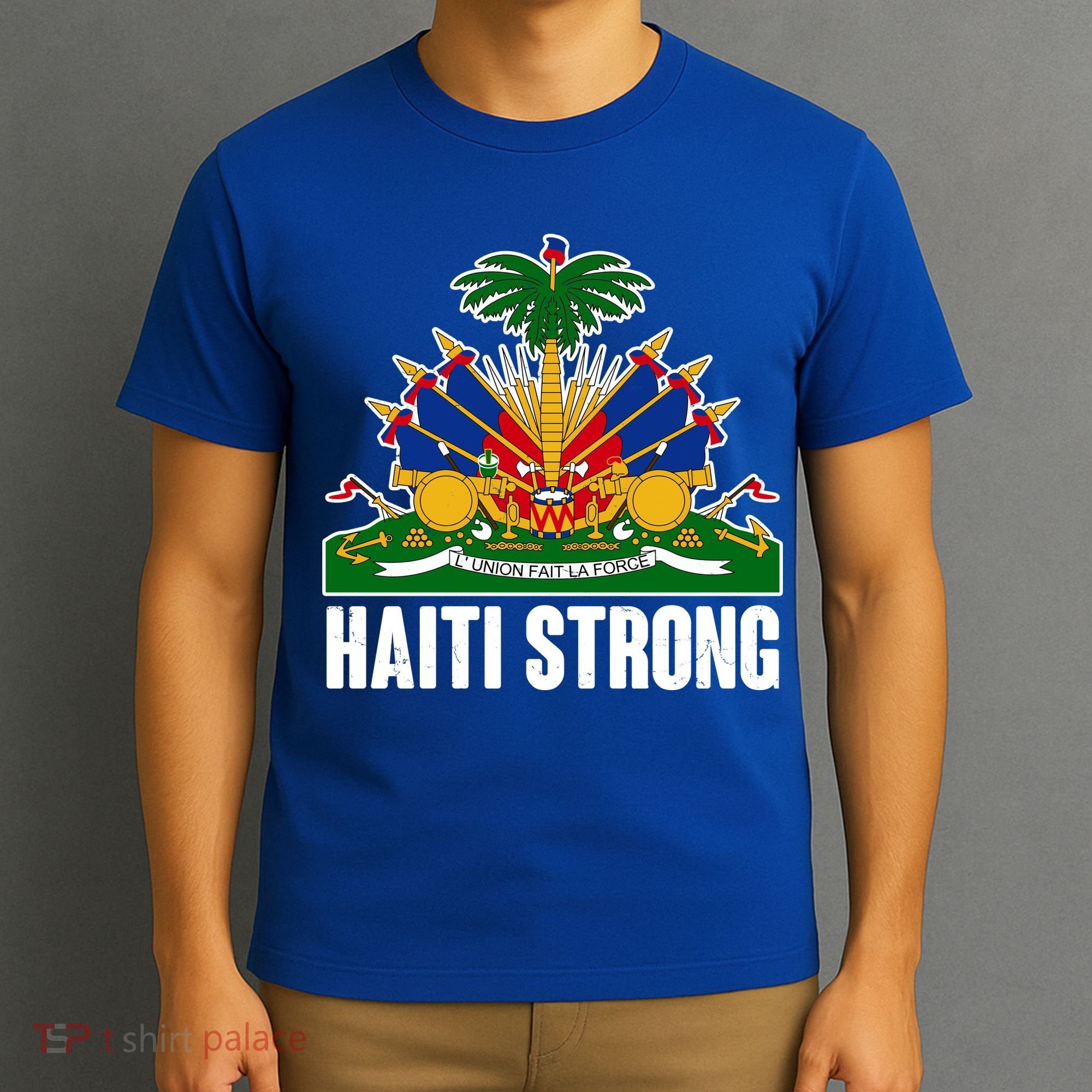 Haiti Strong Flag Symbol Logo T-Shirt