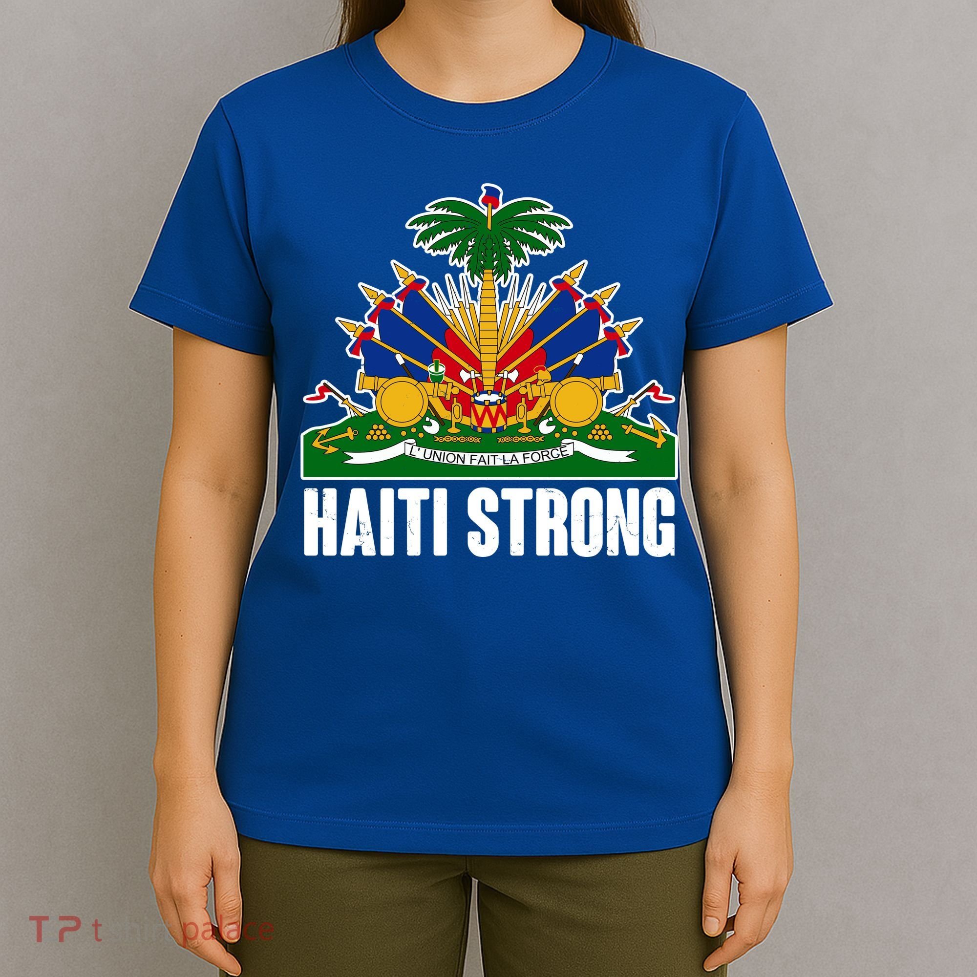Haiti Strong Flag Symbol Logo T-Shirt