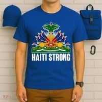 Haiti Strong Flag Symbol Logo T-Shirt thumb 6
