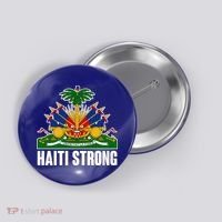 Haiti Strong Flag Symbol Logo Button thumb 0