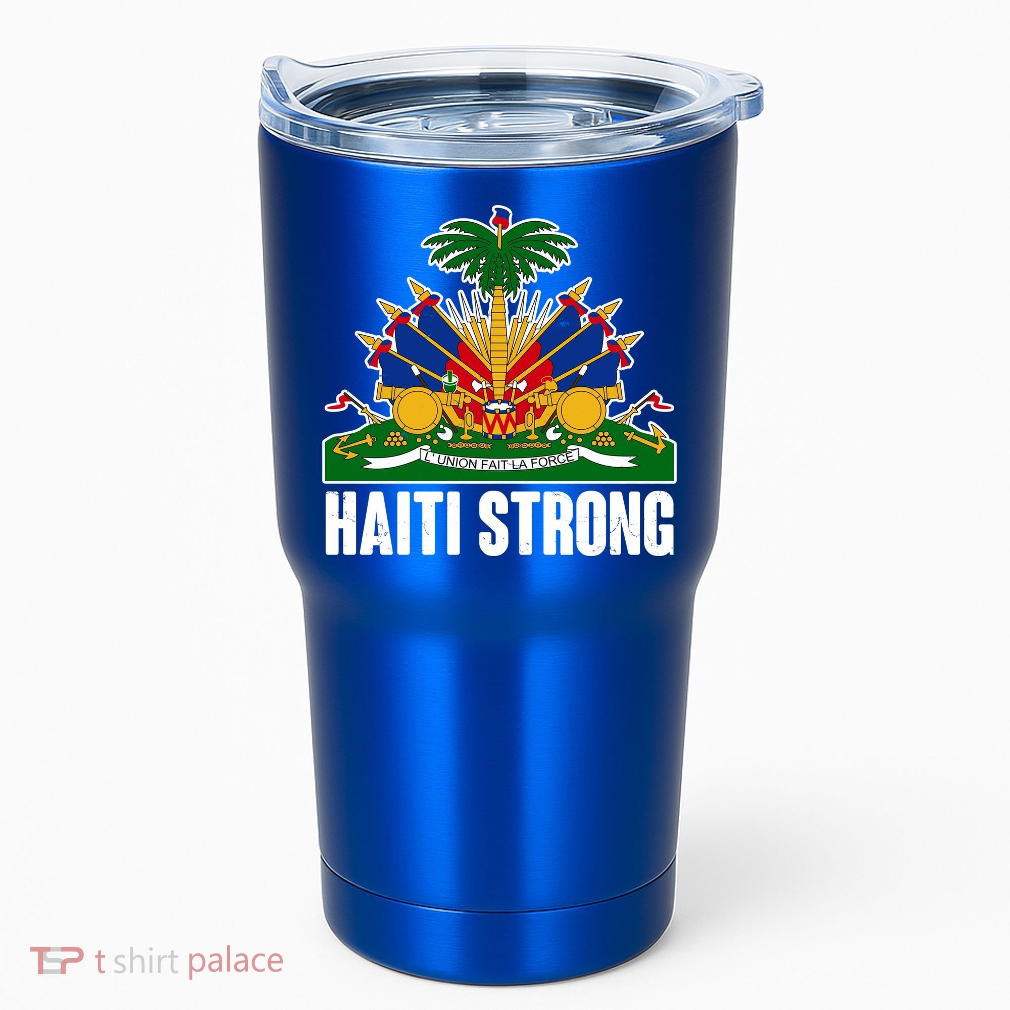 Haiti Strong Flag Symbol Logo Tumbler