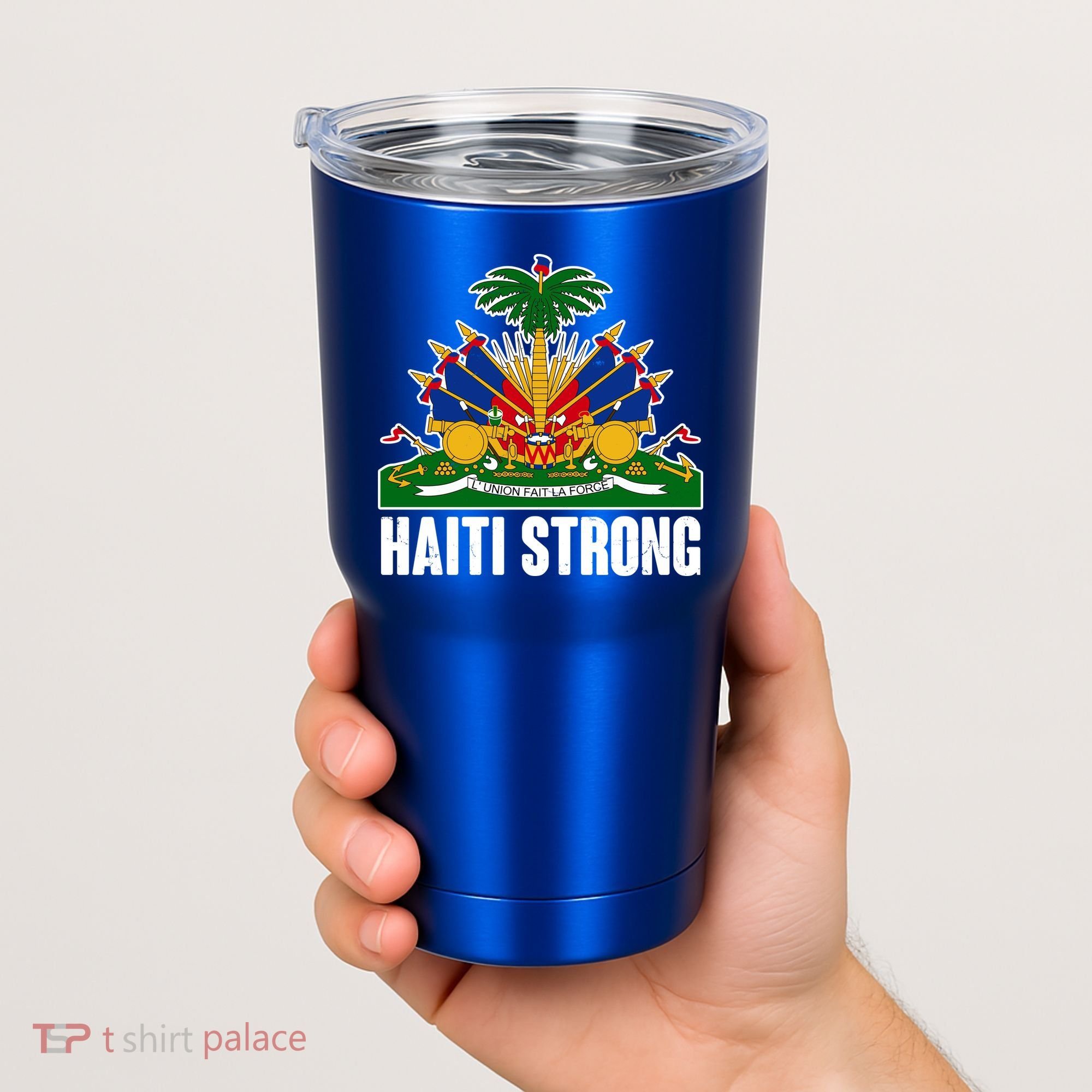 Haiti Strong Flag Symbol Logo Tumbler
