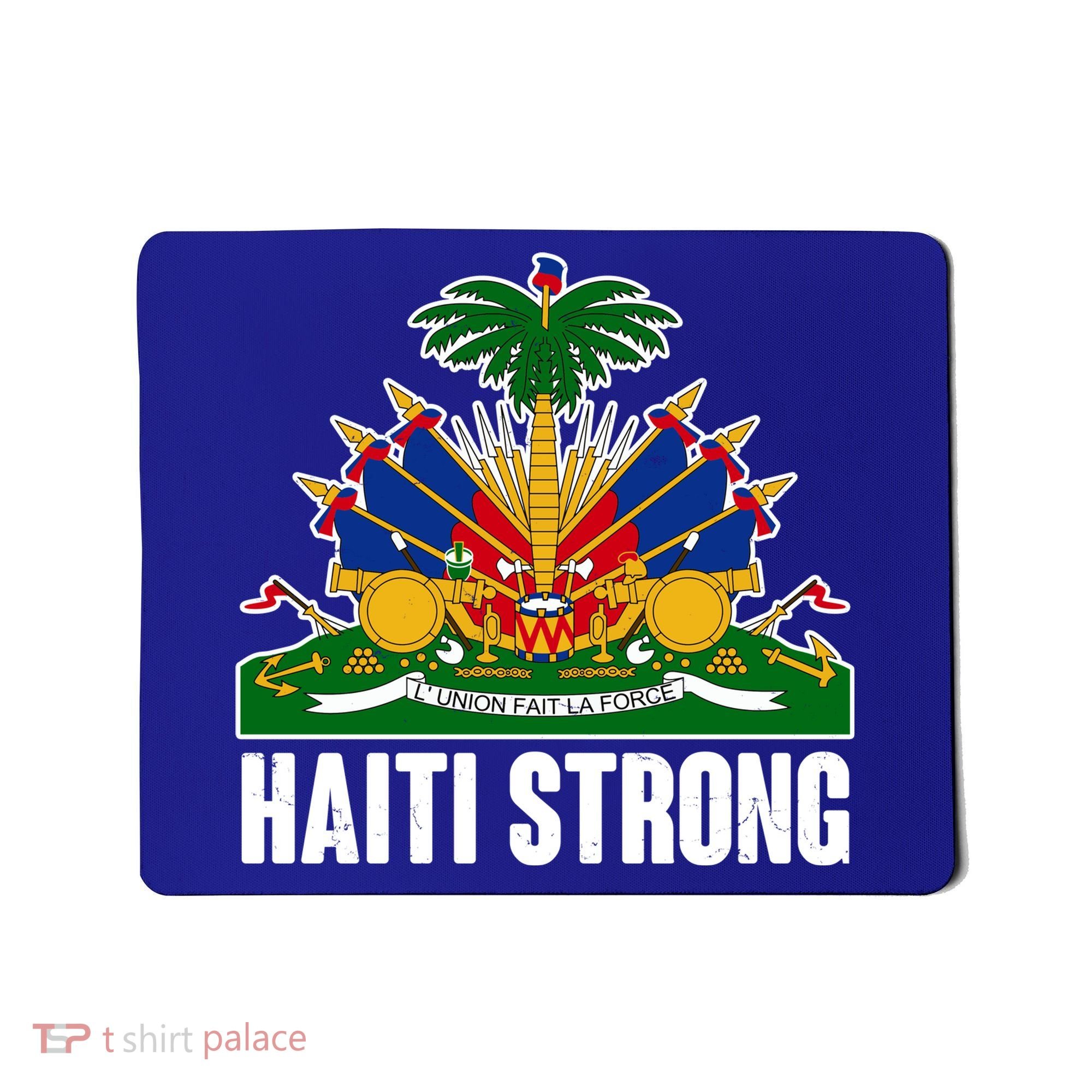 Haiti Strong Flag Symbol Logo Mousepad