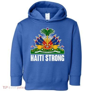 Haiti Strong Flag Symbol Logo Toddler Hoodie