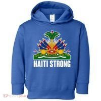 Haiti Strong Flag Symbol Logo Toddler Hoodie thumb 0