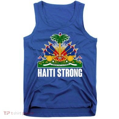 Haiti Strong Flag Symbol Logo Tank Top