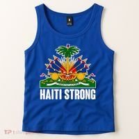 Haiti Strong Flag Symbol Logo Tank Top thumb 2