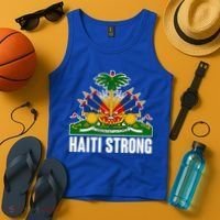 Haiti Strong Flag Symbol Logo Tank Top thumb 4