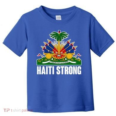 Haiti Strong Flag Symbol Logo Toddler T-Shirt
