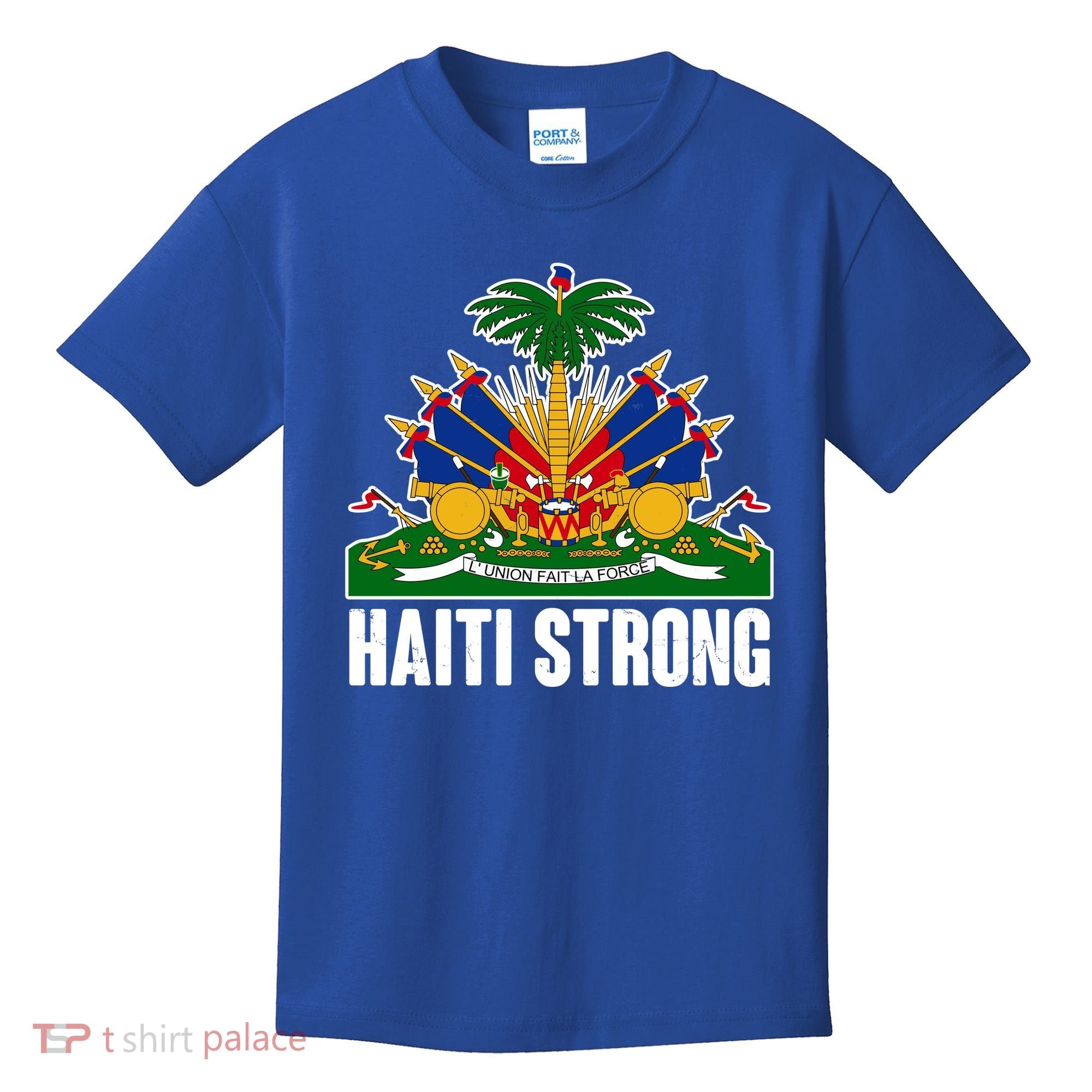 Haiti Strong Flag Symbol Logo Kids T-Shirt