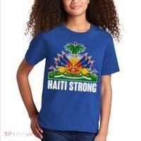 Haiti Strong Flag Symbol Logo Kids T-Shirt thumb 2