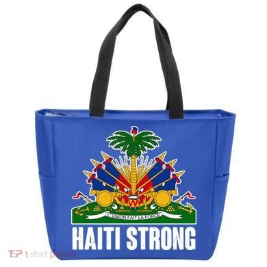 Haiti Strong Flag Symbol Logo Tote Bag