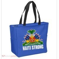 Haiti Strong Flag Symbol Logo Tote Bag thumb 2