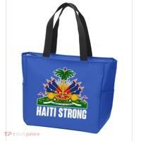 Haiti Strong Flag Symbol Logo Tote Bag thumb 3