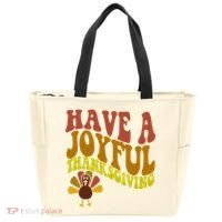 Have A Joyful Thanksgiving Cute Holiday Tote Bag thumb 0