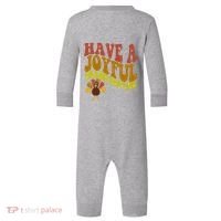 Have A Joyful Thanksgiving Cute Holiday Infant Fleece One Piece thumb 0