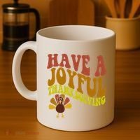 Have A Joyful Thanksgiving Cute Holiday Coffee Mug thumb 4
