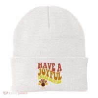 Have A Joyful Thanksgiving Cute Holiday Beanie thumb 0