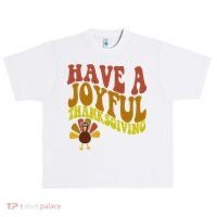 Have A Joyful Thanksgiving Cute Holiday Urban Oversized Heavyweight T-Shirt thumb 0