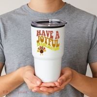 Have A Joyful Thanksgiving Cute Holiday Tumbler thumb 2