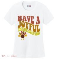 Have A Joyful Thanksgiving Cute Holiday Women's Cooling Performance Crew T-Shirt thumb 0