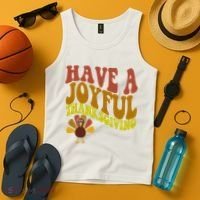 Have A Joyful Thanksgiving Cute Holiday Tank Top thumb 4