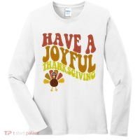 Have A Joyful Thanksgiving Cute Holiday Women's Long Sleeve Shirt thumb 0
